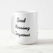 Gutenmorgen-herrliche Tasse (Vorderseite Links)