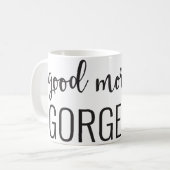 Gutenmorgen-herrliche Tasse 11oz (Vorderseite Links)