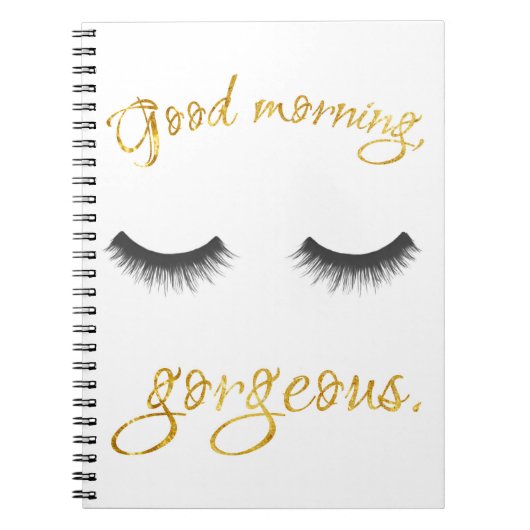 Gutenmorgen, herrliches Notizbuch Notizblock (Vorderseite)