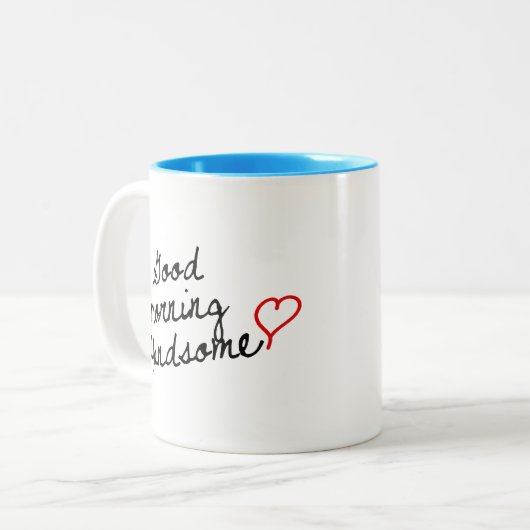 Gutenmorgen hübsch! zweifarbige tasse (Vorderseite Links)