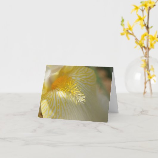 Gutenmorgen, Iris! Karte (Gelbe Blume)