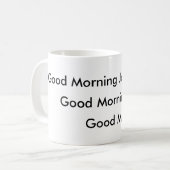 Gutenmorgen Joe Kaffeetasse (Vorderseite Links)