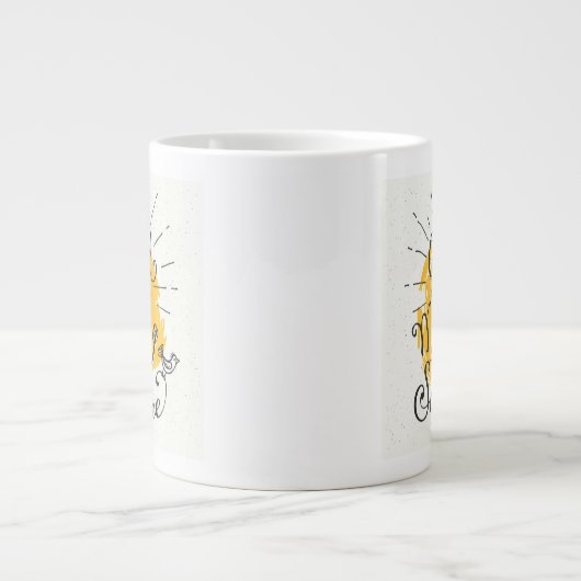 Gutenmorgen mein Sonnenschein Jumbo-Tasse (Vorderseite)