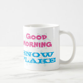 Gutenmorgen-Schneeflocke Kaffeetasse