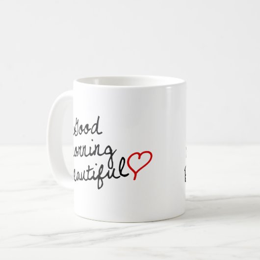 Gutenmorgen schön! kaffeetasse (Vorderseite Links)