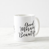 Gutenmorgen-schöne Kaffee-Tasse Kaffeetasse (VorderseiteRechts)