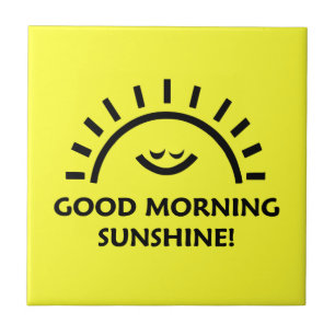 Gutenmorgen-Sonnenschein Fliese