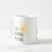 Gutenmorgen-Sonnenschein Kaffeetasse (Vorderseite Links)