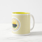 GUTENmorgen-Sonnenschein-Mehrsprachiges Zweifarbige Tasse (VorderseiteRechts)