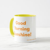 Gutenmorgen-Sonnenschein! Tasse (Vorderseite Links)