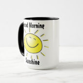 Gutenmorgen-Sonnenschein-Tasse Tasse (Vorderseite Links)