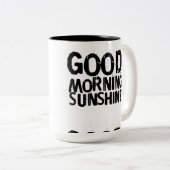 Gutenmorgen-Sonnenschein-Tasse Zweifarbige Tasse (VorderseiteRechts)