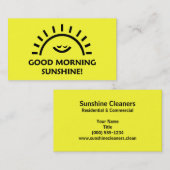 Gutenmorgen-Sonnenschein Visitenkarte (Vorne/Hinten)