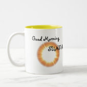 Gutenmorgen, Sonnenschein, Zweifarbige Tasse (Links)