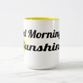Gutenmorgen, Sonnenschein Zweifarbige Tasse (Mittel)