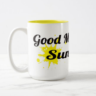 Gutenmorgen, Sonnenschein Zweifarbige Tasse