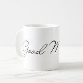 Gutenmorgen-Tasse Kaffeetasse (Vorderseite Links)