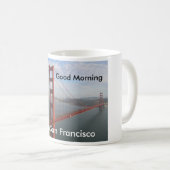 Gutenmorgen von San Francisco Kaffeetasse (VorderseiteRechts)