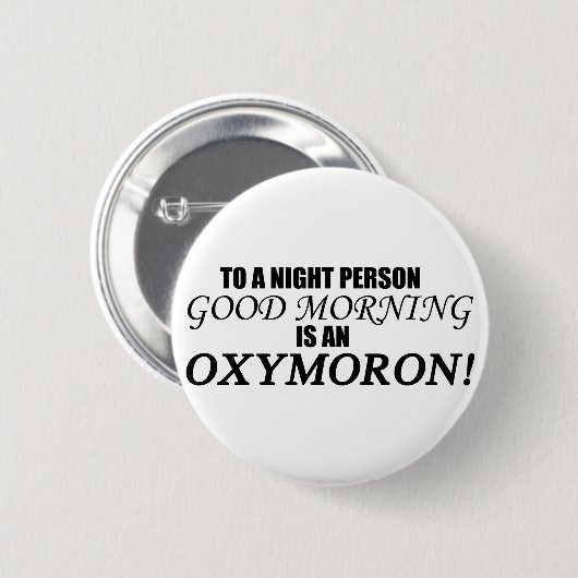 GutenmorgenOxymoron Button (Vorne & Hinten)