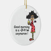 GutenmorgenOxymoron Keramikornament (Rechts)