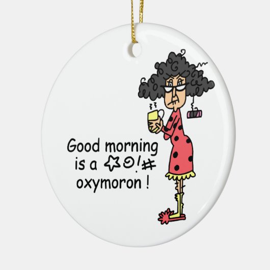 GutenmorgenOxymoron Keramikornament (Links)