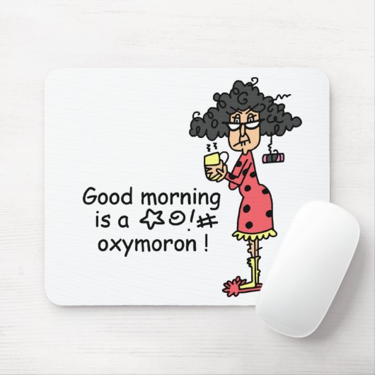 GutenmorgenOxymoron Mousepad (Mit Mouse)