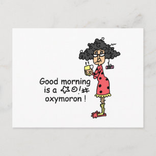 GutenmorgenOxymoron Postkarte