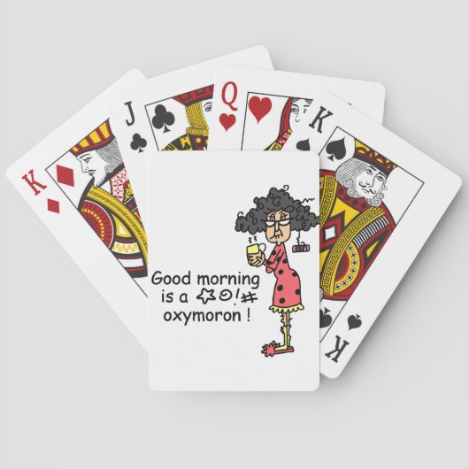 GutenmorgenOxymoron Spielkarten (Rückseite)