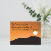 guter Abend Feiertagspostkarte (Stehend Vorderseite)