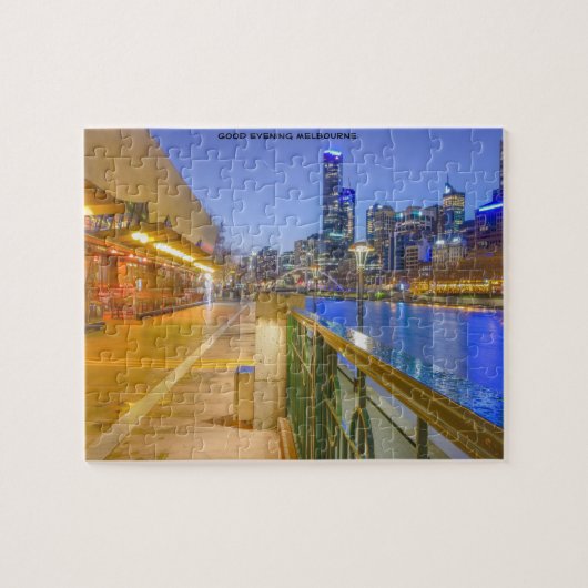 Guter Abend Melbourne Puzzle (Horizontal)