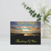 Guter Abend_ Postkarte (Stehend Vorderseite)