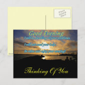 Guter Abend_ Postkarte (Vorne/Hinten)