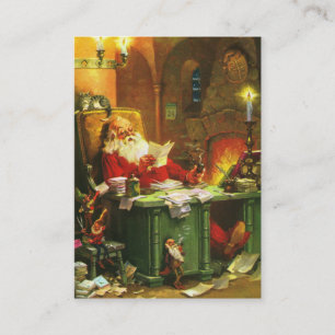 Guter alter Weihnachtsmann Visitenkarte