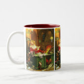 Guter alter Weihnachtsmann Zweifarbige Tasse (Links)