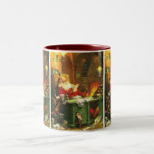 Guter alter Weihnachtsmann Zweifarbige Tasse (Mittel)