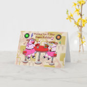 Guter altmodischer Geburtstag Karte (Gelbe Blume)