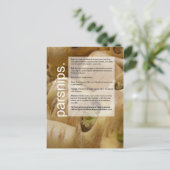 Guter Anbauführer: Globe Artichokes & Parsnips Postkarte (Stehend Vorderseite)