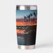 Guter Arbeitsteig Sonnenuntergang Thermobecher (Rückseite)