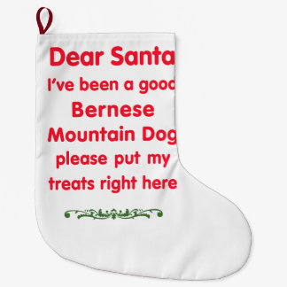 guter Bernese Gebirgshund Großer Weihnachtsstrumpf