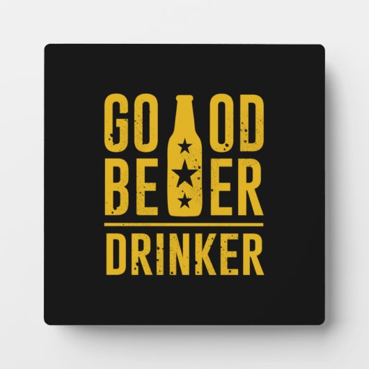Guter Bier Drinker Fotoplatte (Vorderseite)
