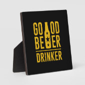 Guter Bier Drinker Fotoplatte (Vorderseite)