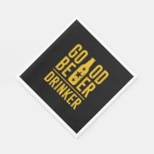 Guter Bier Drinker Serviette (Ecke)