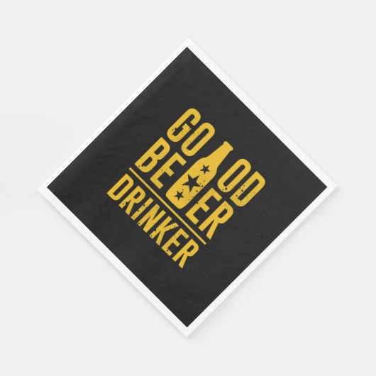 Guter Bier Drinker Serviette (Ecke)