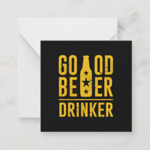 Guter Biertrinker Mitteilungskarte