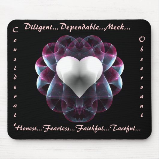 guter Charakter b… für immer… Mousepad (Vorne)