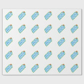 Guter Daddy blau Geschenkpapier (Flach)