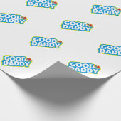 Guter Daddy blau Geschenkpapier (Ecke)