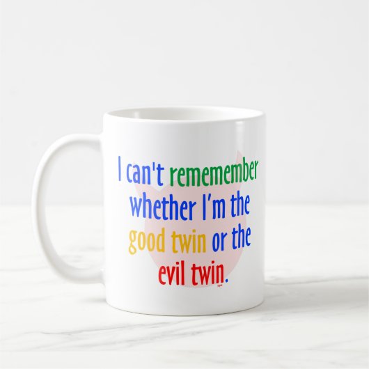 guter Doppel- oder Übel-Zwilling? Kaffeetasse (Links)