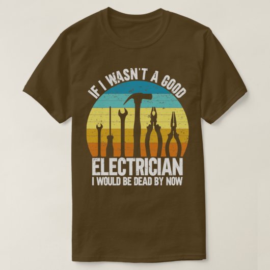 Guter Elektriker T-Shirt (Design vorne)