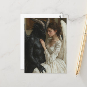 Guter Engel und böser Dämon Postkarte